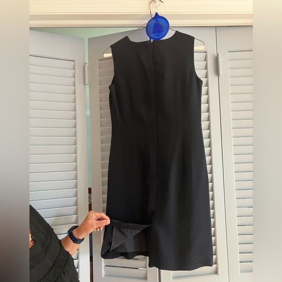 Talbots Petite silk, dark navy blue sheath, size 2 P - Picture 4 of 4